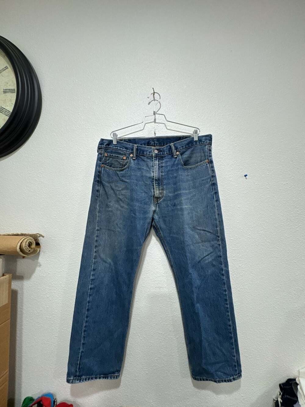 Levi's 505 Regular Fit Straight Leg Medium Wash Jeans